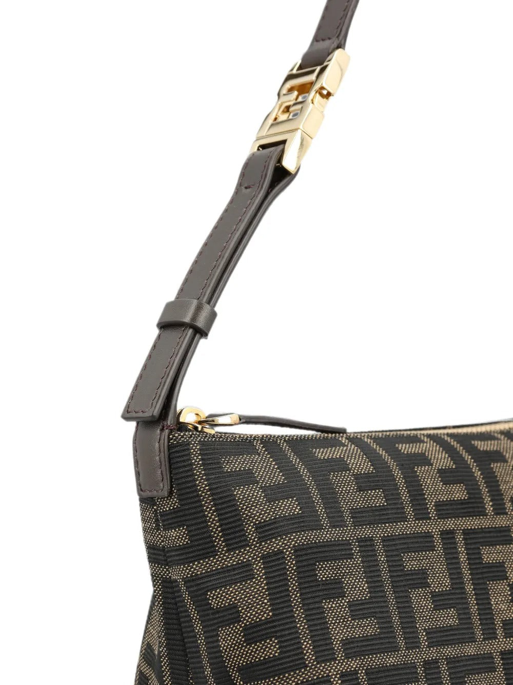 Vanity pouch small ff zucca jacquard fabric mini bag-FENDI-Verso