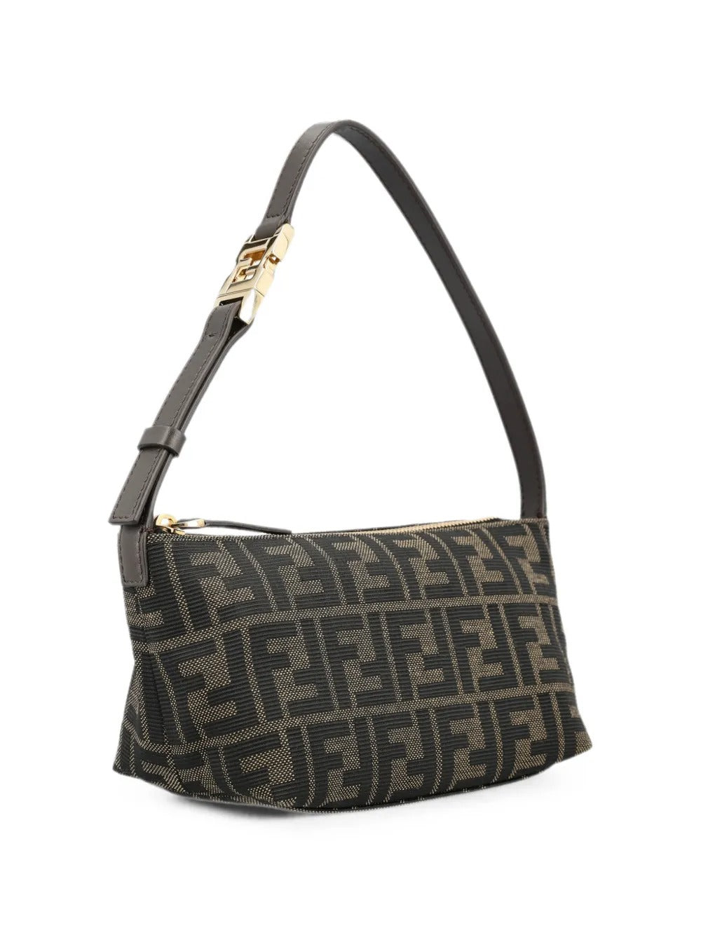 Vanity pouch small ff zucca jacquard fabric mini bag-FENDI-Verso