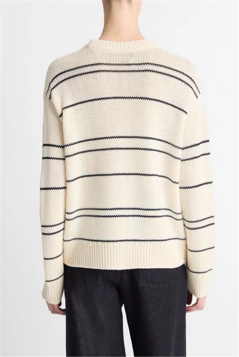 VARIEGATED STRIPE WOOL-BLEND SWEATER-VINCE-Verso