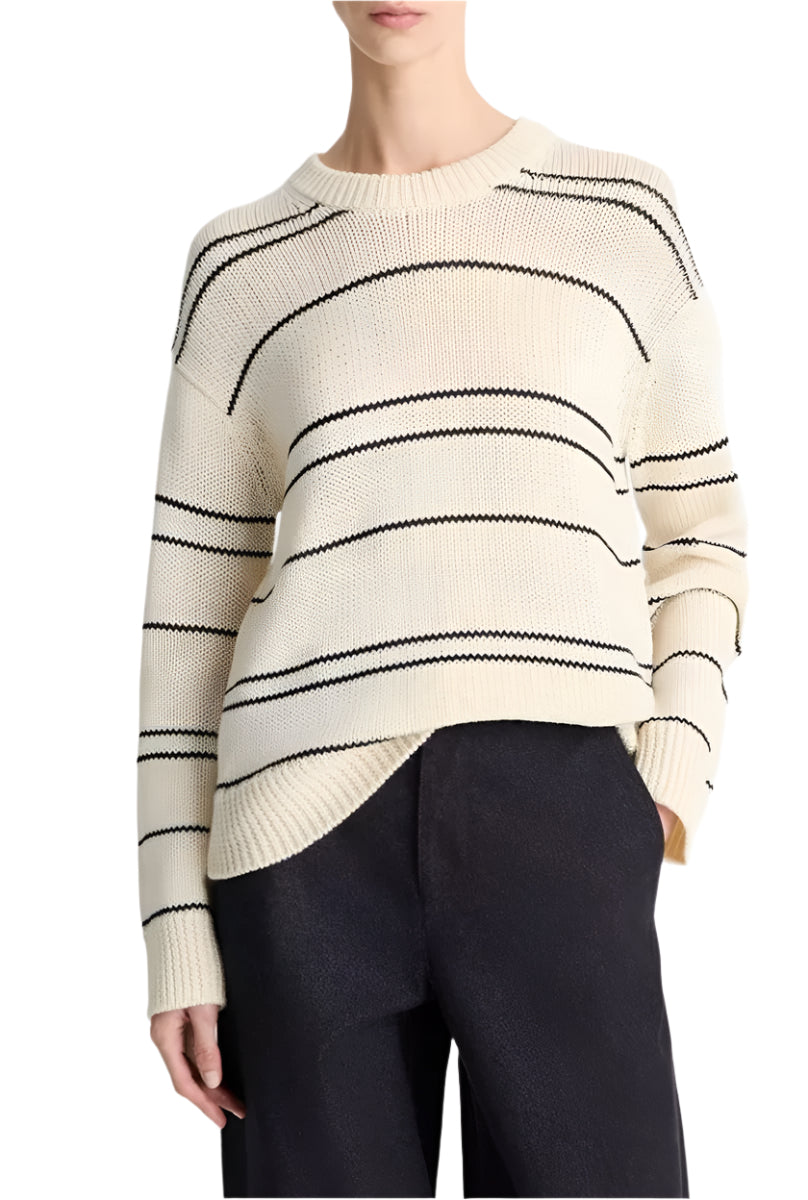 VARIEGATED STRIPE WOOL-BLEND SWEATER-VINCE-Verso