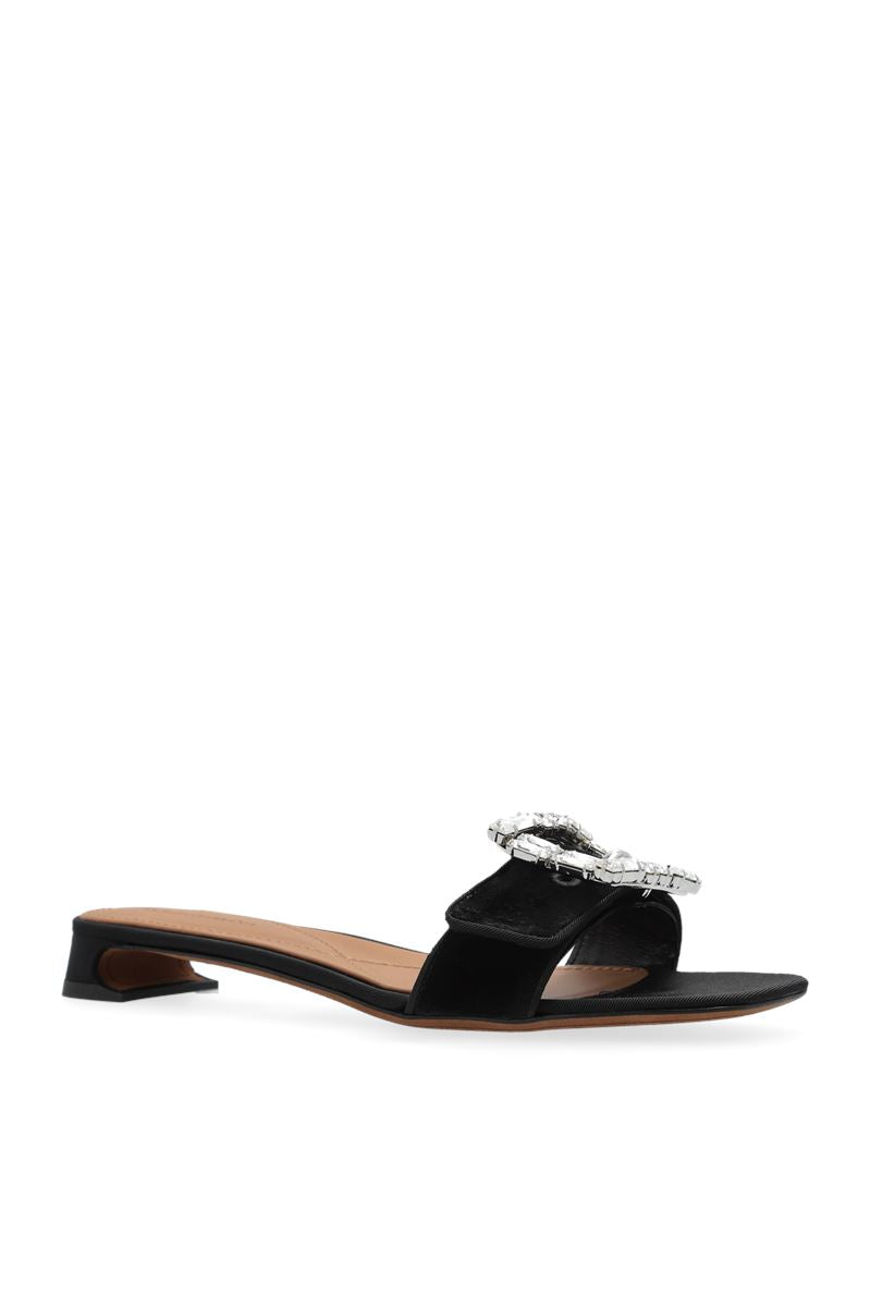 VELVET HEELED MULES - DOLCE & GABBANA - Verso