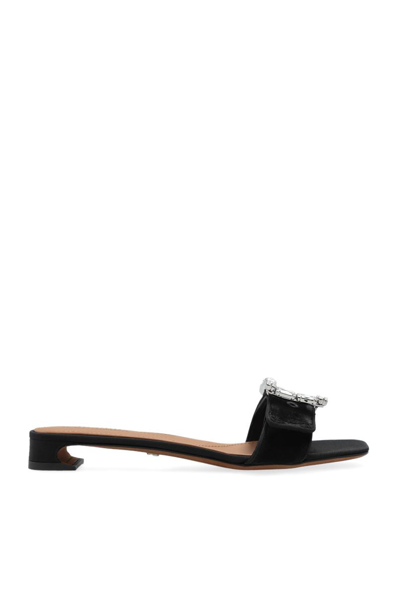 VELVET HEELED MULES - DOLCE & GABBANA - Verso