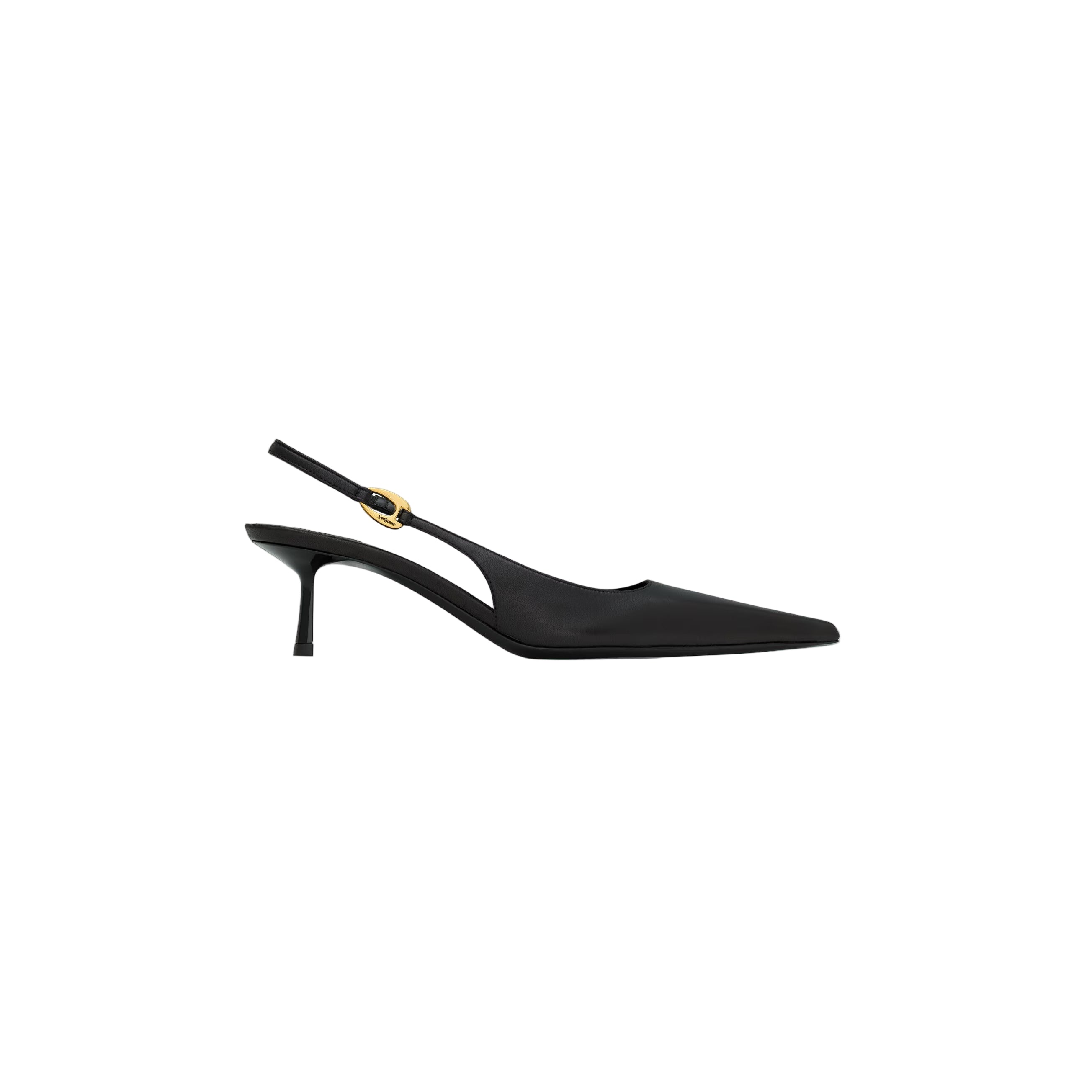 vendome slingback pumps in smooth leather-SAINT LAURENT-Verso