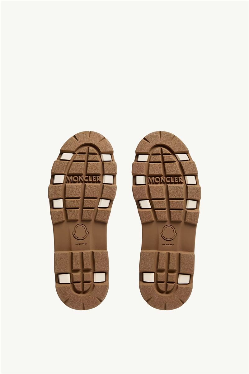 Vera high suede & shearling lace-up boots-MONCLER-Verso