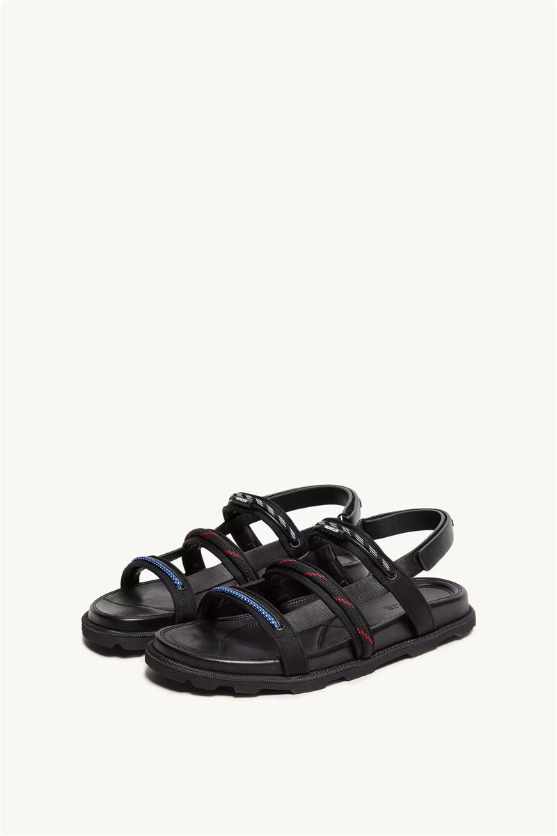 Vera isla leather sandals-MONCLER-Verso