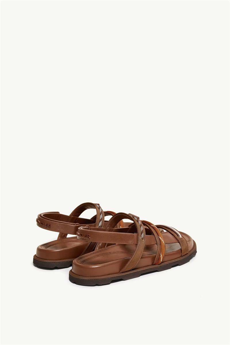 Vera isla leather sandals-MONCLER-Verso