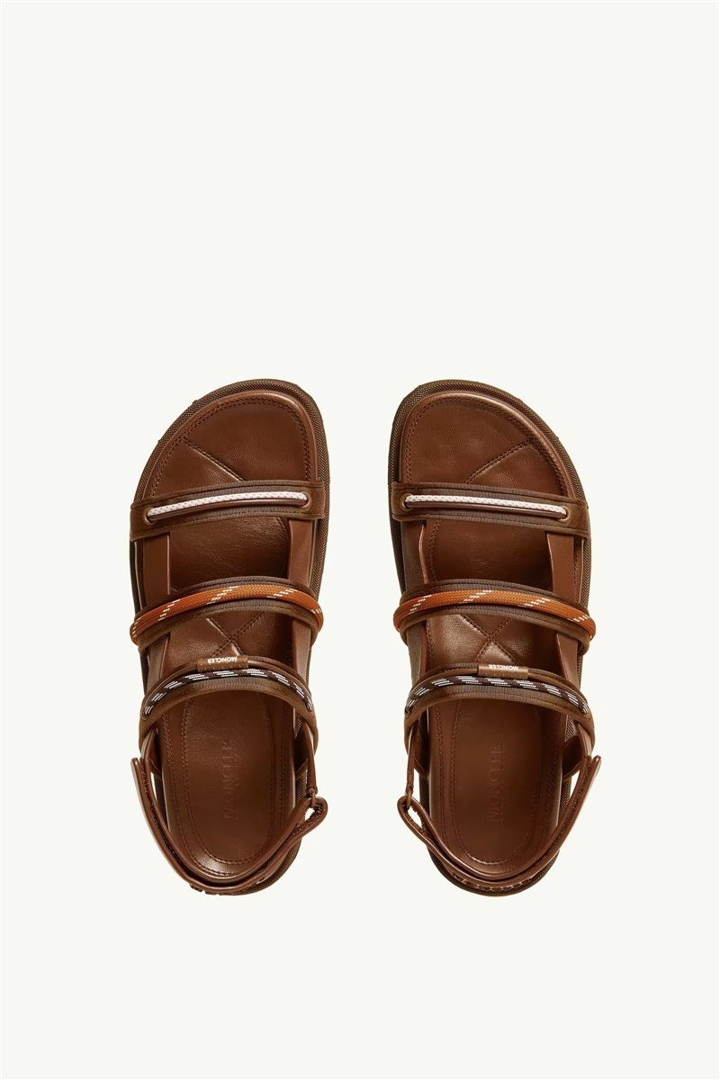 Vera isla leather sandals-MONCLER-Verso