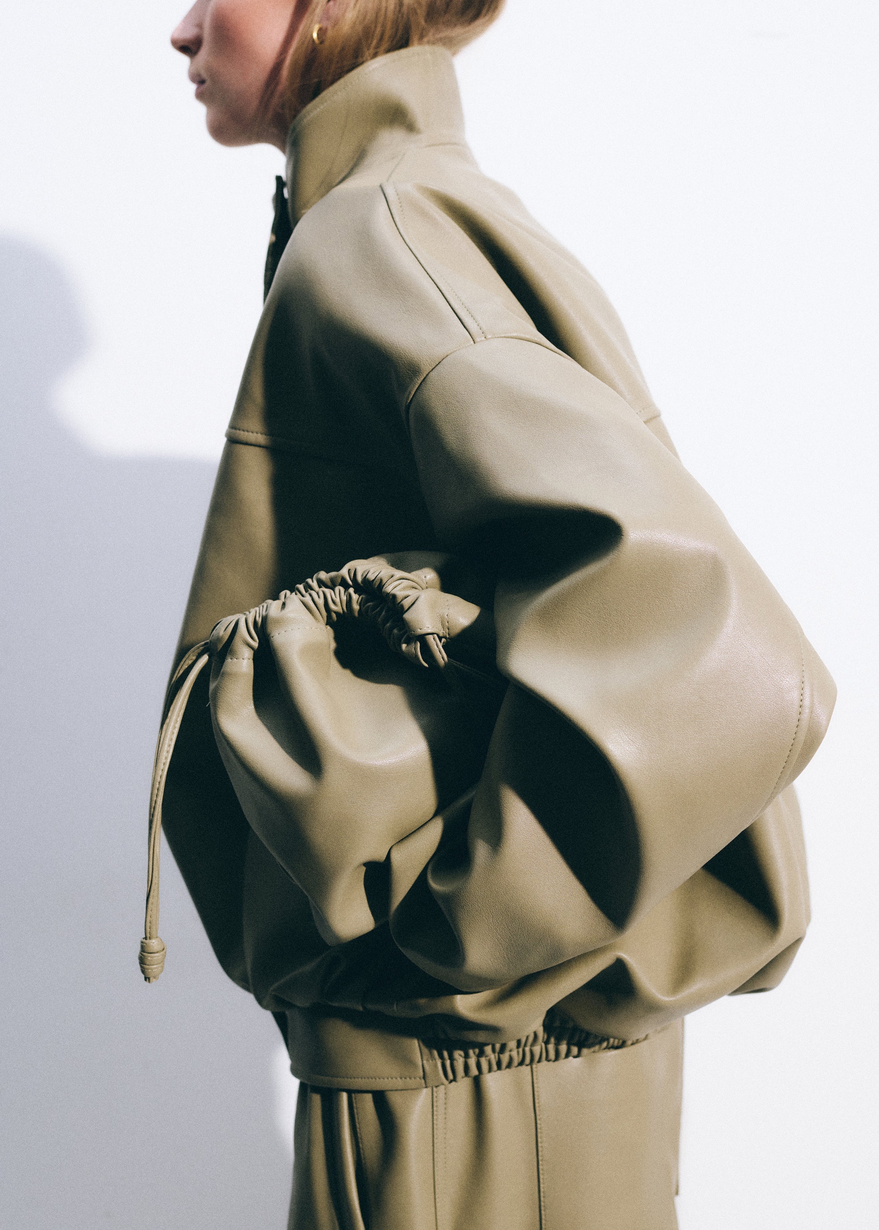 Veren Faux Leather Bomber Jacket-THE FRANKIE SHOP-Verso