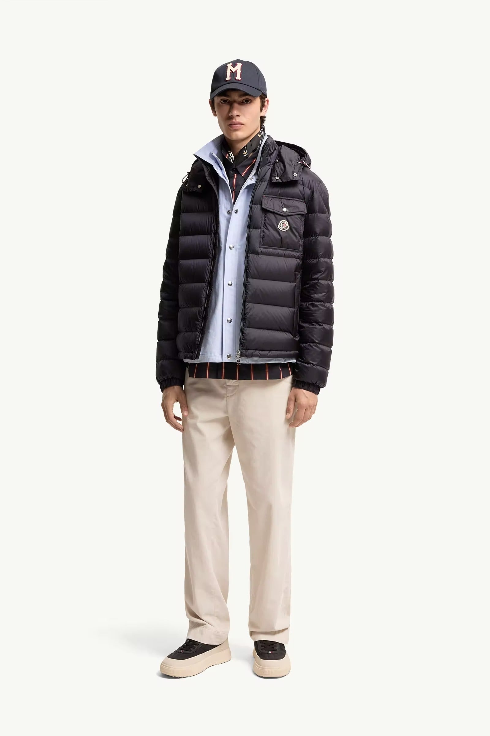 Verith hooded short down jacket-MONCLER-Verso