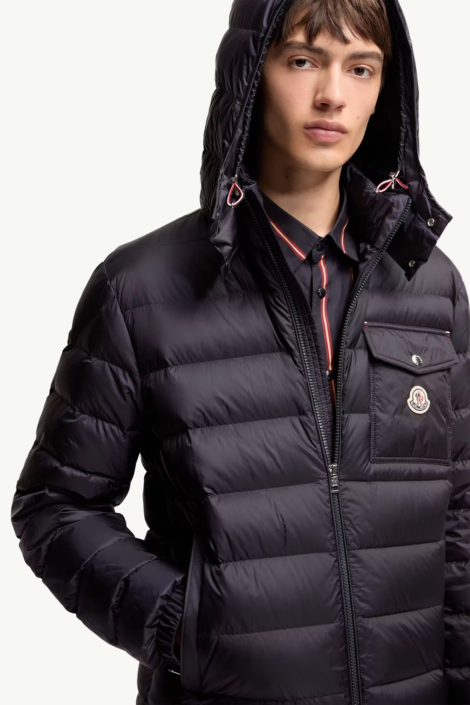 Verith hooded short down jacket-MONCLER-Verso