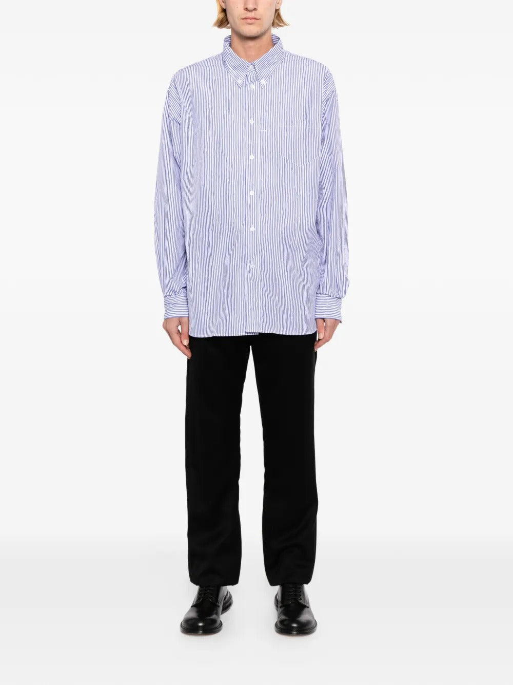 Veterano Shirt Sail Blue Stripe-WILLY CHAVARRIA-Verso