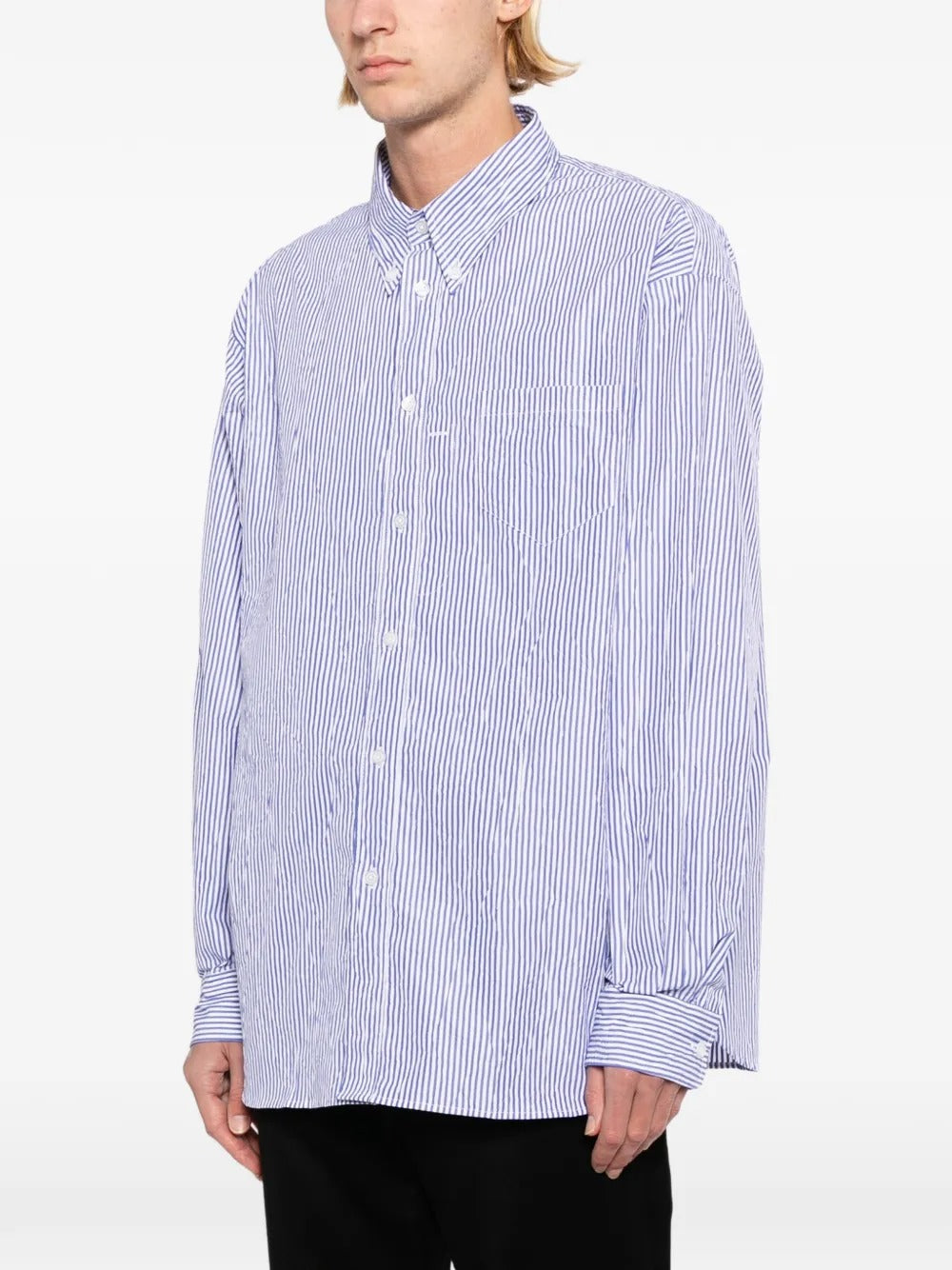 Veterano Shirt Sail Blue Stripe-WILLY CHAVARRIA-Verso