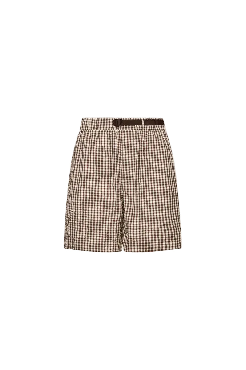 Vichy cotton blend shorts-MONCLER-310289-M-Verso