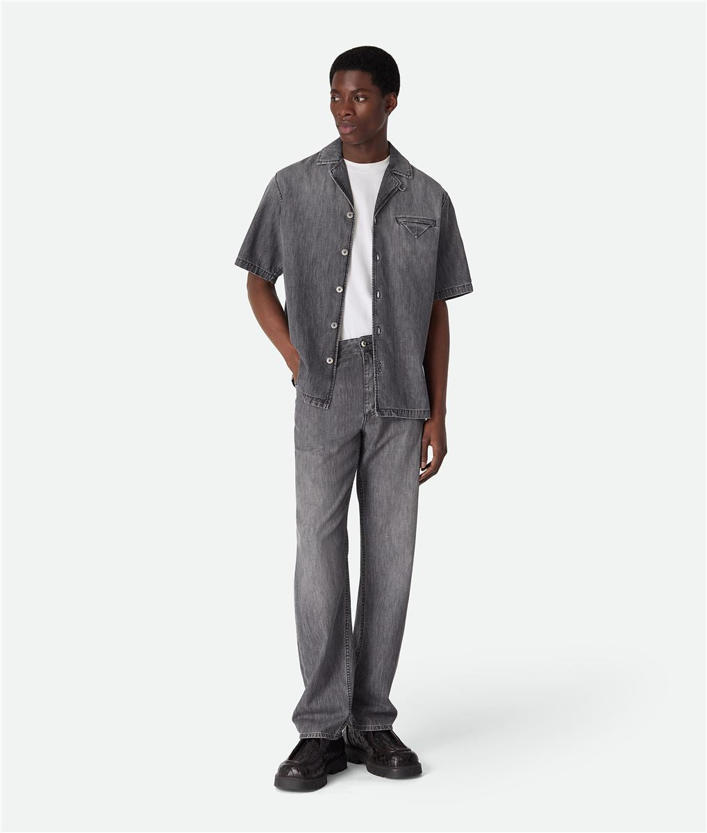 vintage black straight jeans-BOTTEGA VENETA-Verso