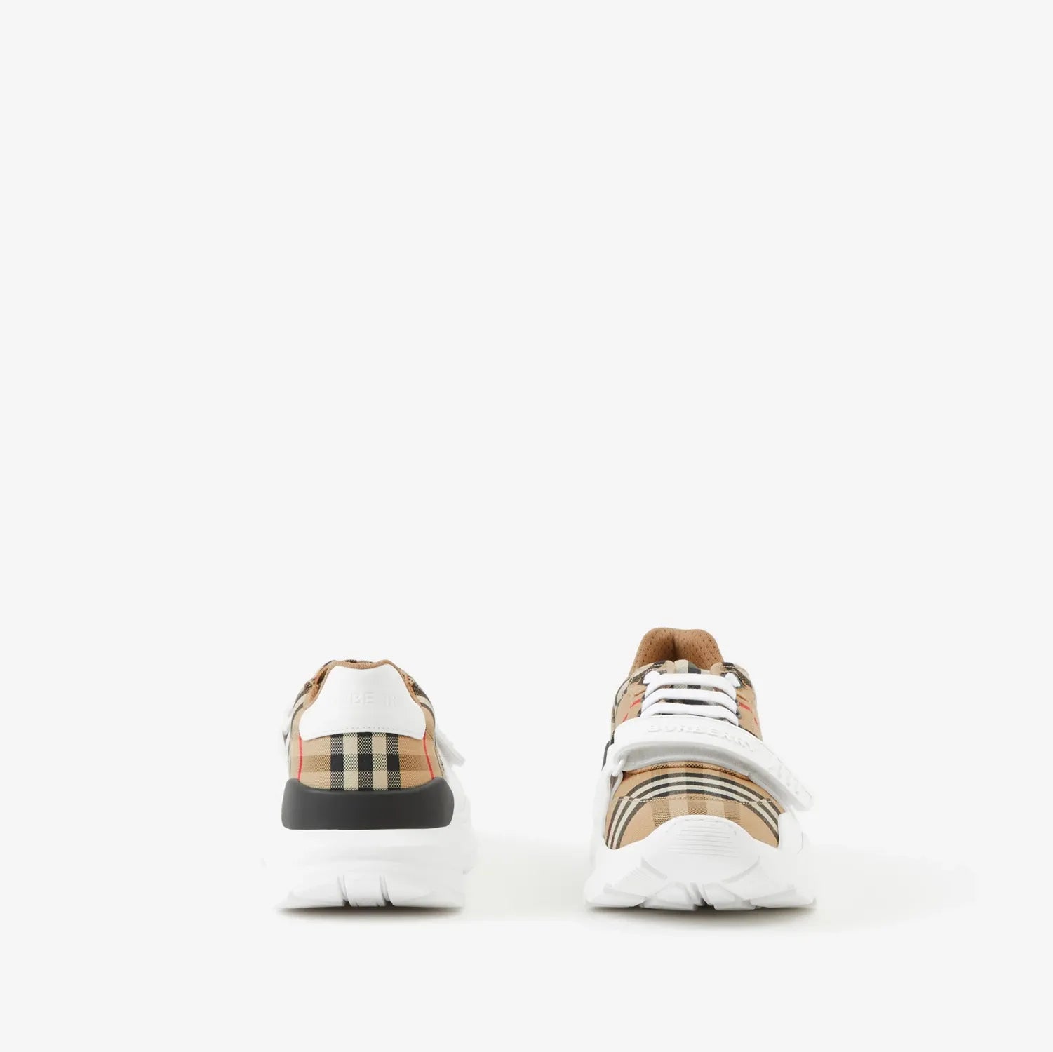 Vintage Check-pattern Touch-strap Sneakers-BURBERRY-Verso