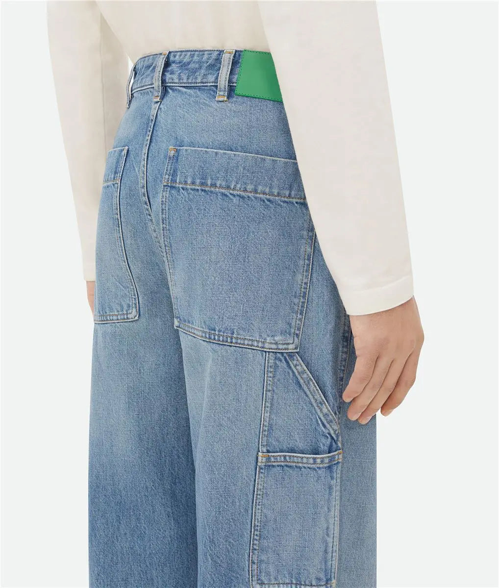 VINTAGE INDIGO CARGO DENIM BOTTEGA VENETA