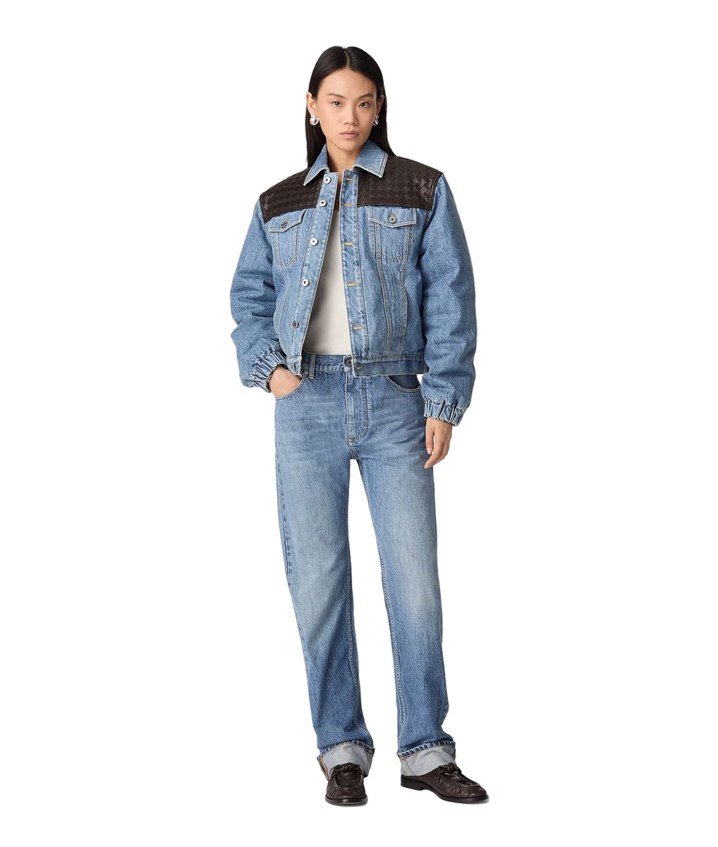 Vintage Indigo Straight Jeans-BOTTEGA VENETA-Verso