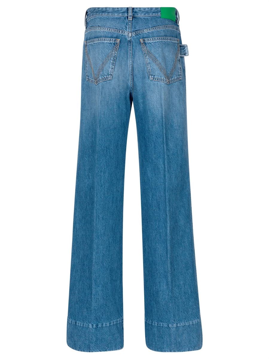 VINTAGE INDIGO WIDE LEG DENIM -  BOTTEGA VENETA -  Verso