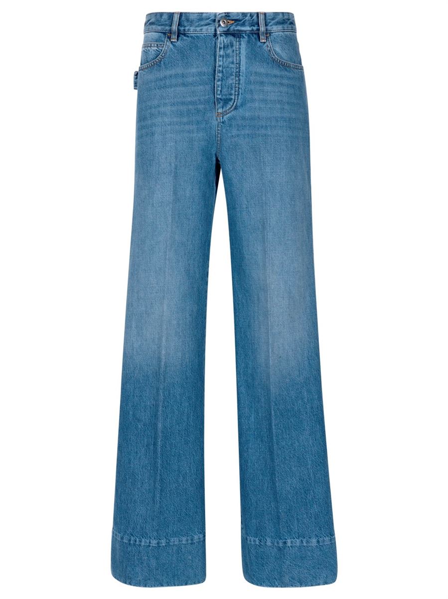 VINTAGE INDIGO WIDE LEG DENIM -  BOTTEGA VENETA -  Verso