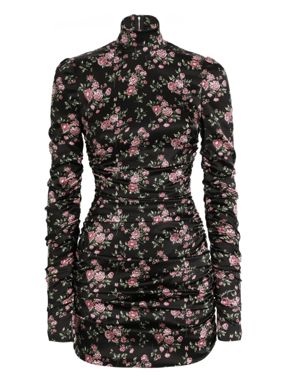 Dolce & gabbana ruched floral mini dress-DOLCE&GABBANA-Verso