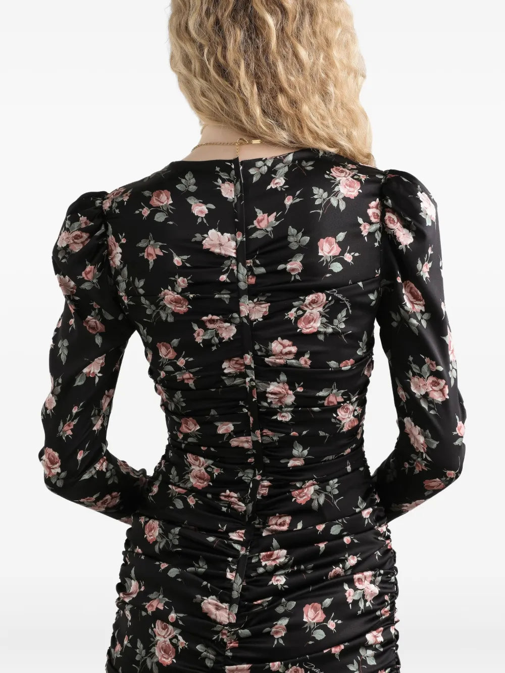 Dolce & gabbana ruched floral mini dress-DOLCE&GABBANA-Verso