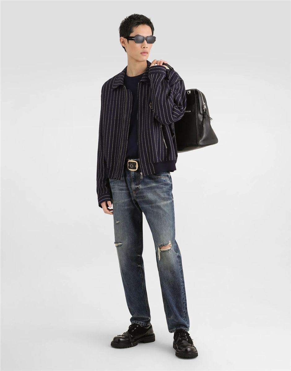 Virgin wool pullover-DOLCE&GABBANA-Verso