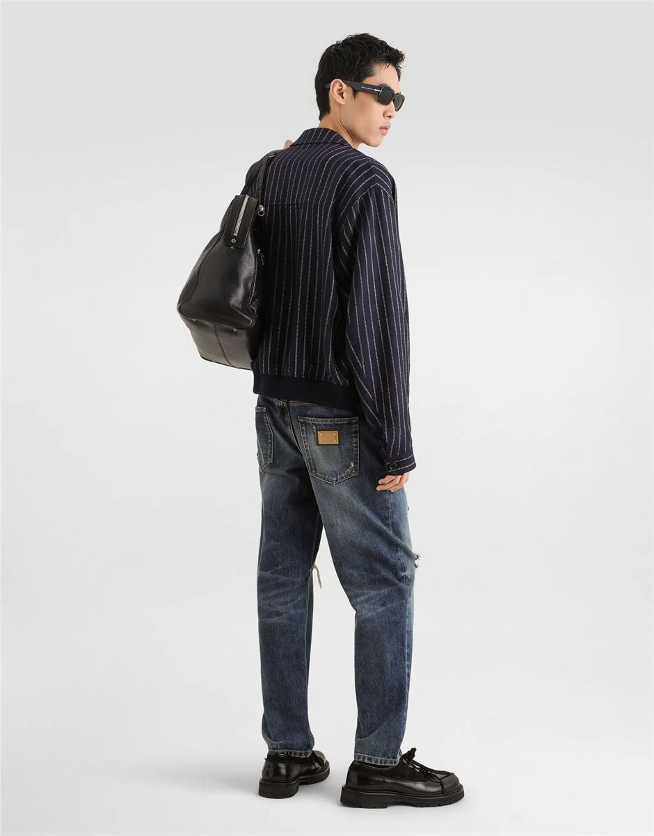 Virgin wool pullover-DOLCE&GABBANA-Verso