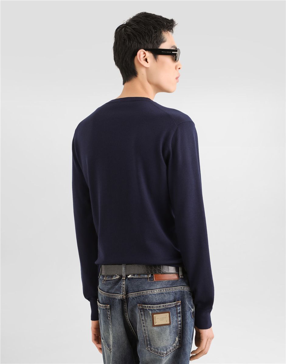 Virgin wool pullover-DOLCE&GABBANA-Verso