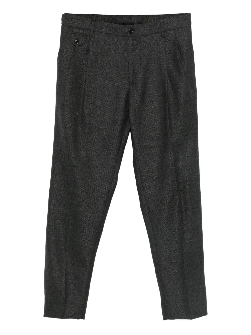Virgin wool straight-leg trousers-DOLCE & GABBANA-Verso