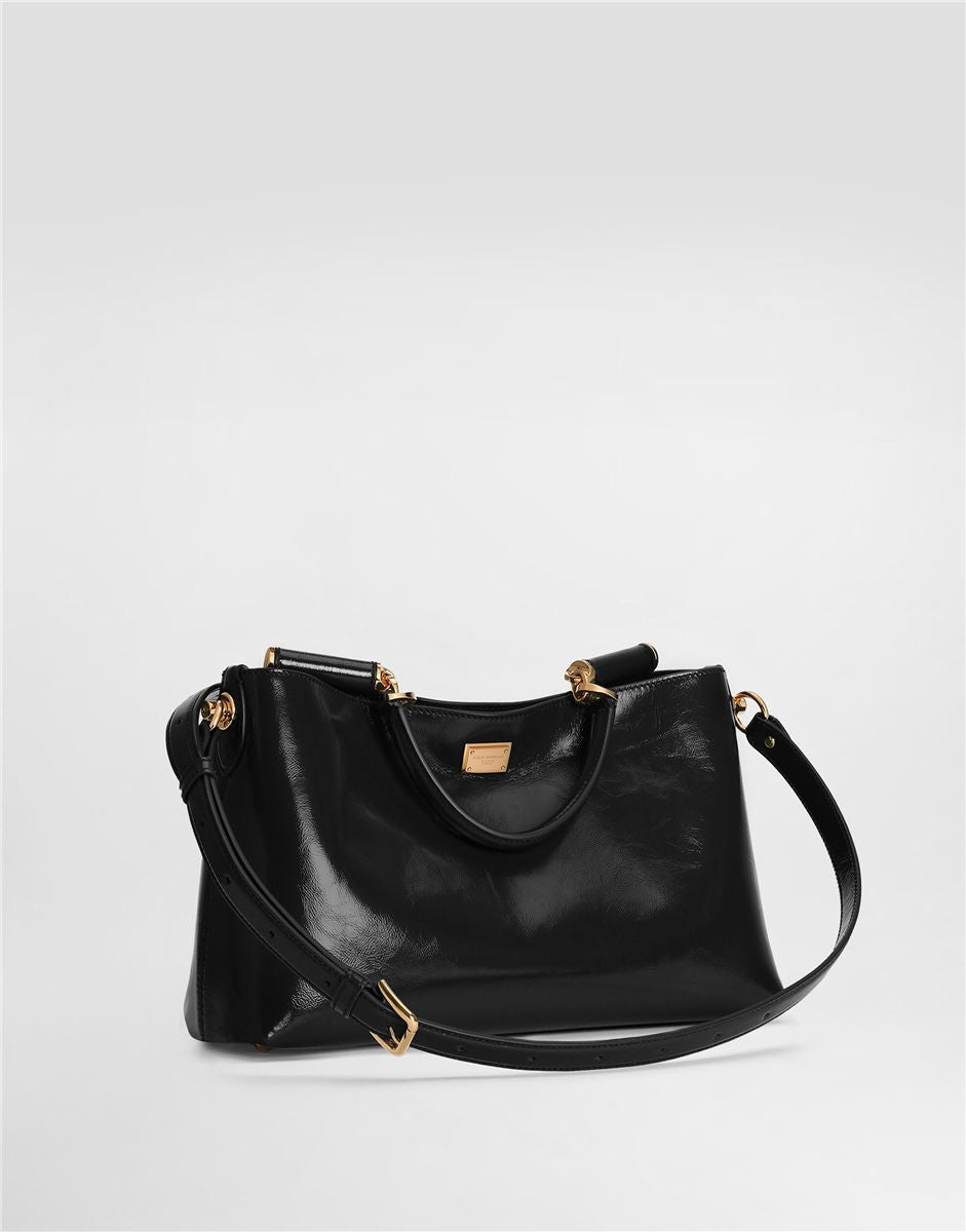 Medium vittoria calfskin handbag-DOLCE&GABBANA-Verso