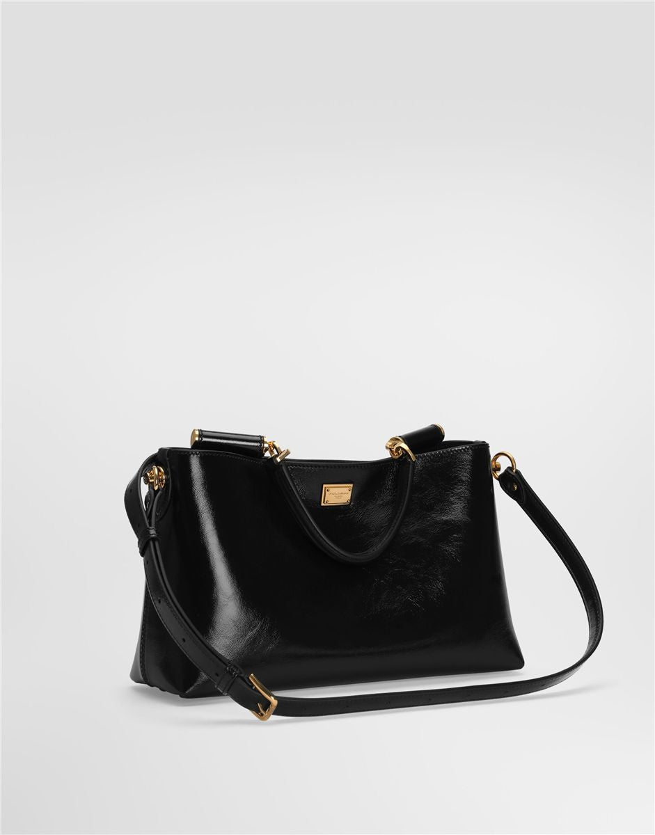 Medium vittoria calfskin handbag-DOLCE&GABBANA-Verso