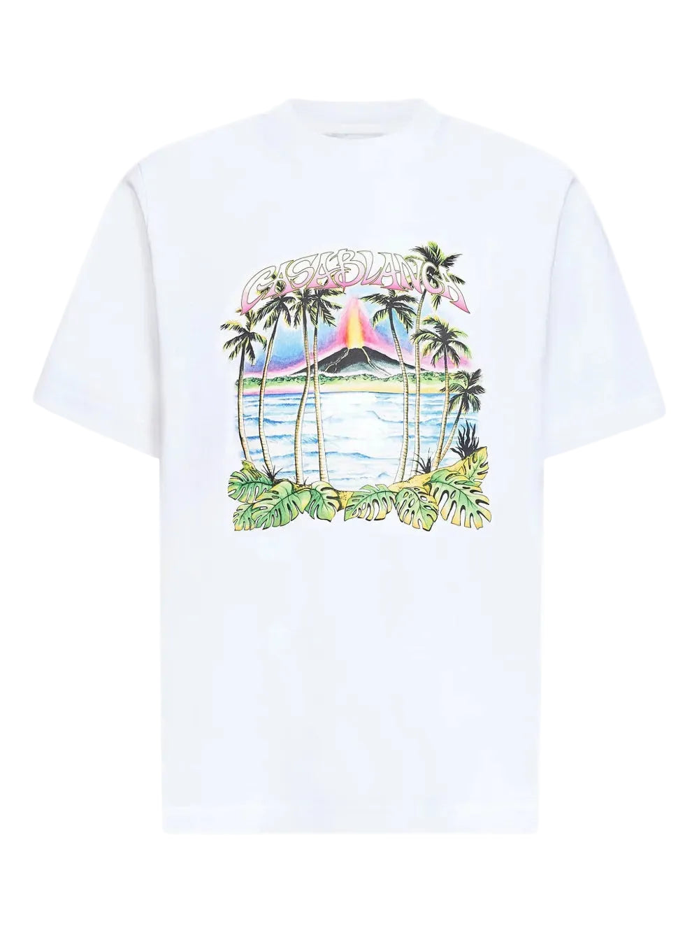 Volcano-print logo t-shirt-CASABLANCA-Verso