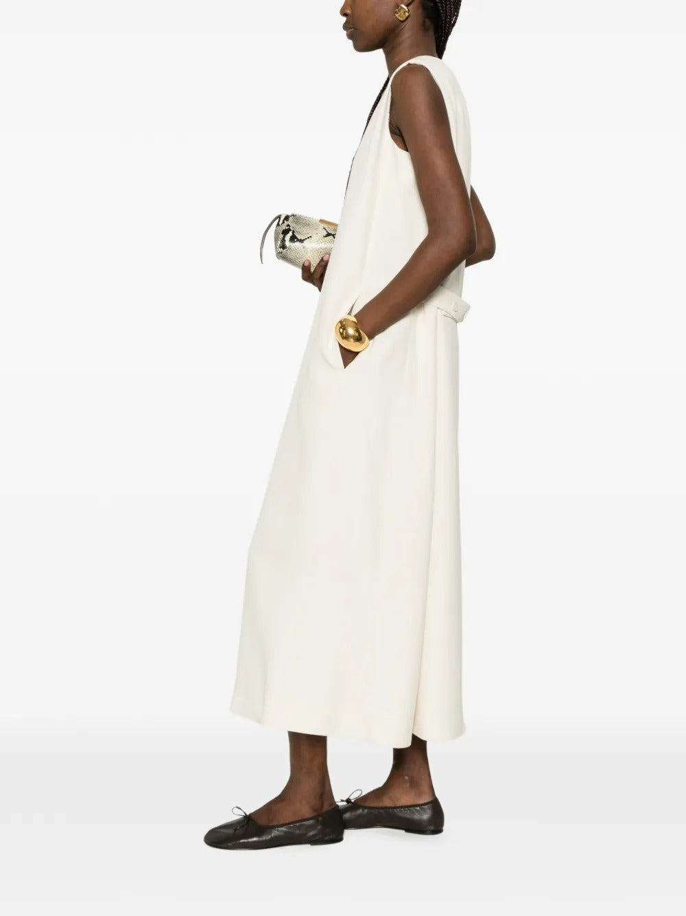 Vssad Viscose Tailoring Dress-JOSEPH-Verso