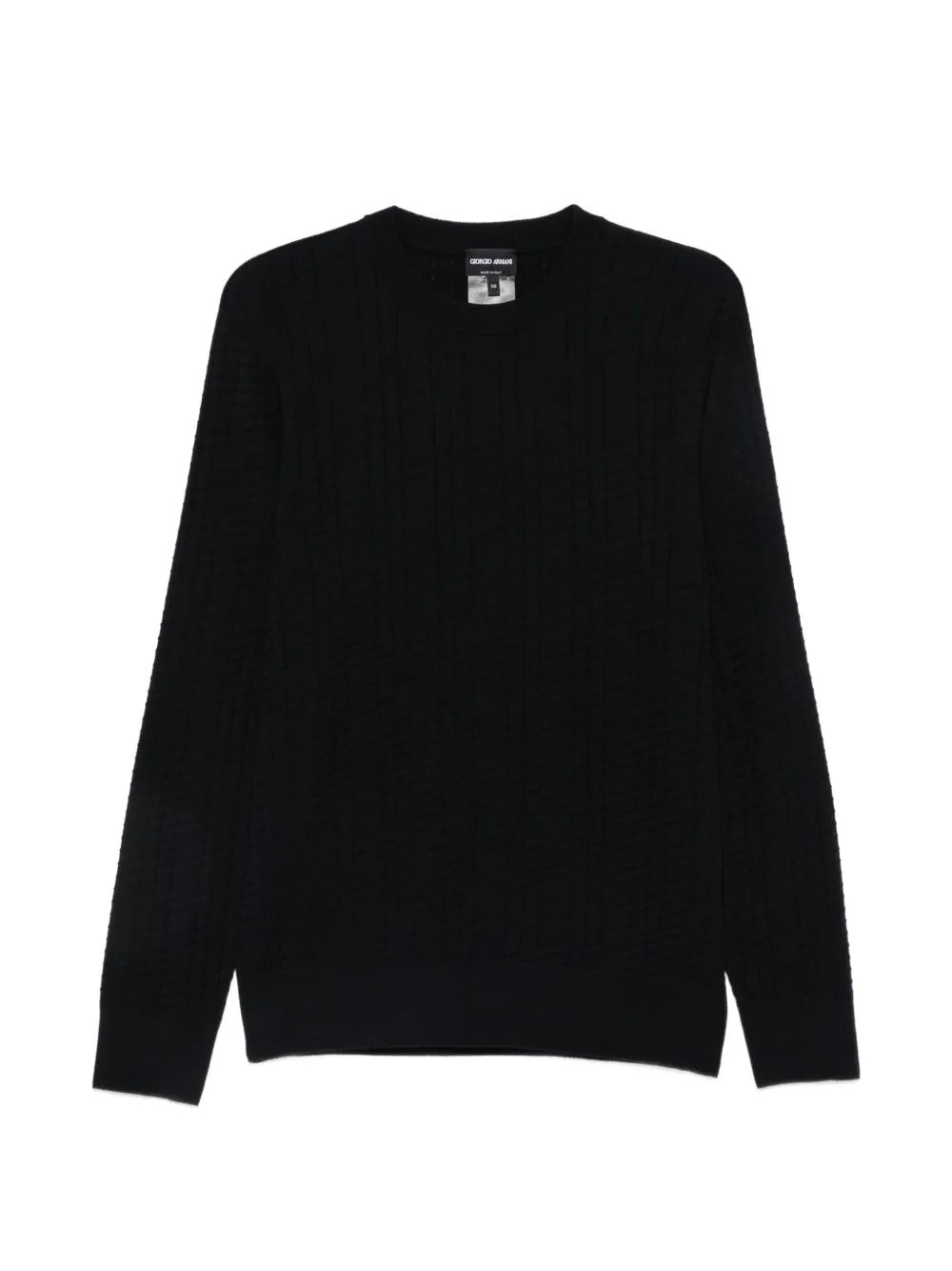 Waffle-knit sweater-GIORGIO ARMANI-310723-48-Verso
