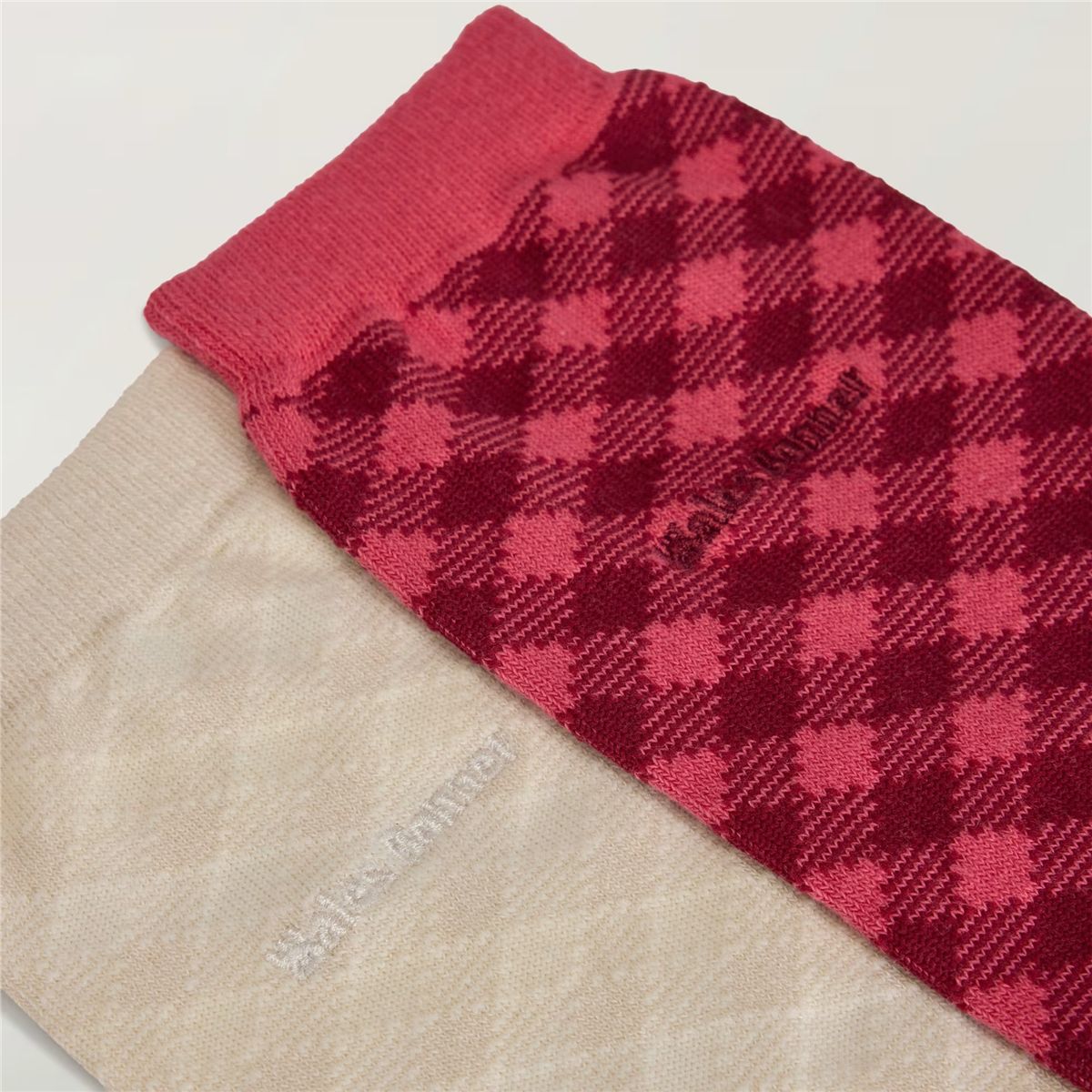 Wales bonner check sock-ADIDAS ORIGINALS-Verso