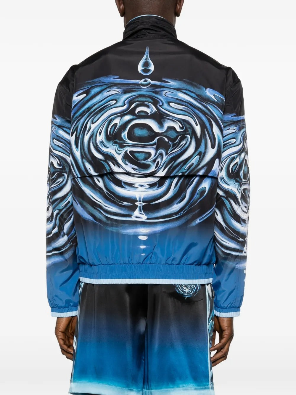 Warped Logo Ripple Windbreaker Jacket-CASABLANCA-Verso