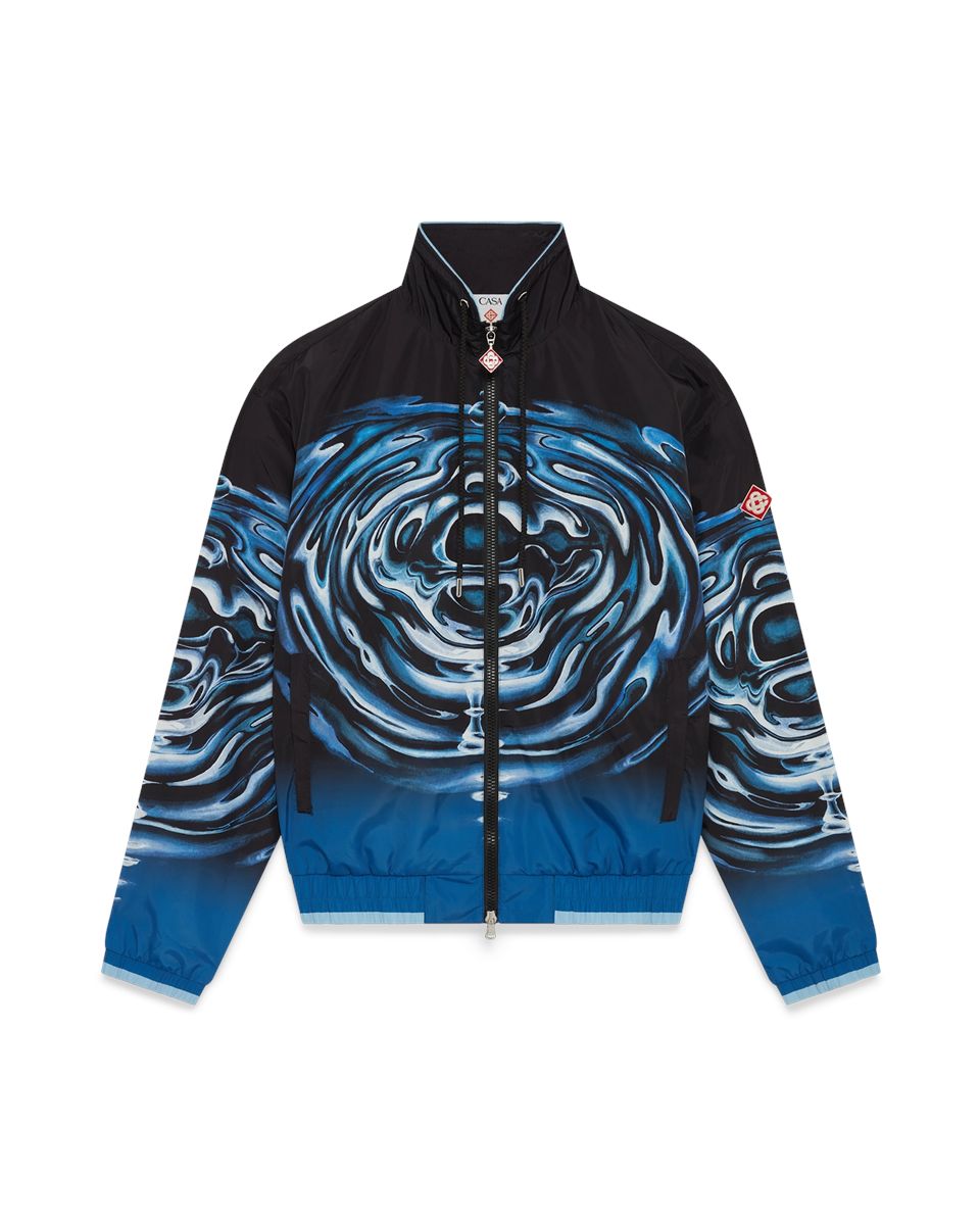 Warped Logo Ripple Windbreaker Jacket-CASABLANCA-Verso