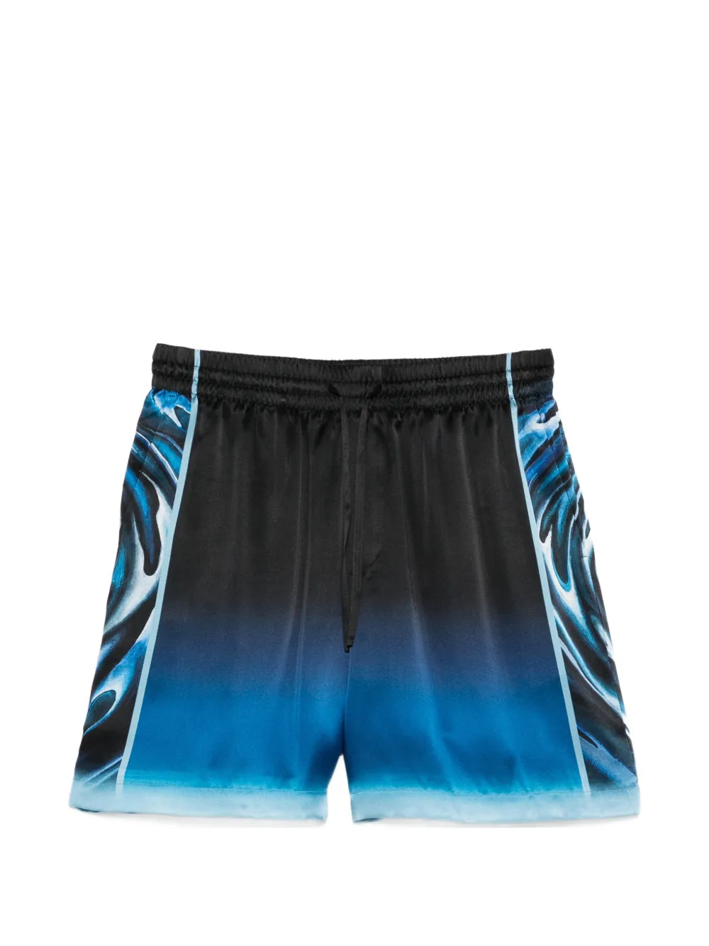 Warped logo silk shorts-CASABLANCA-Verso