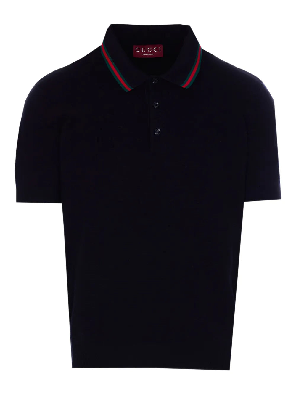 Web-detail polo shirt-GUCCI-Verso