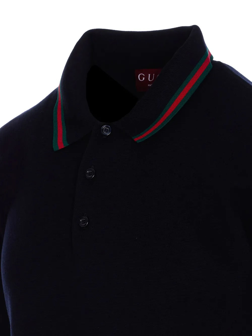 Web-detail Polo Shirt-GUCCI-Verso