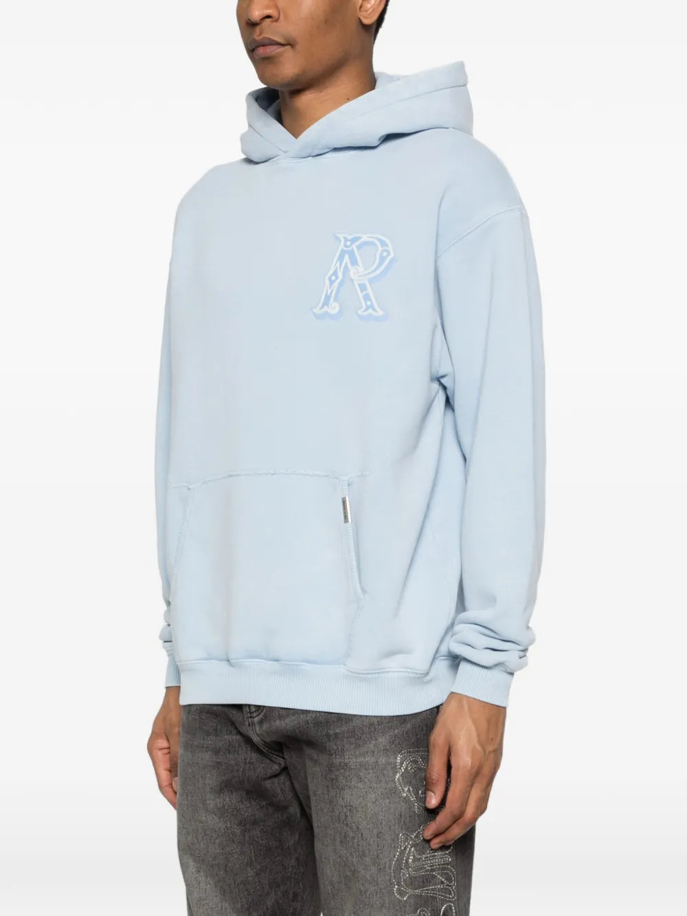 Western initial embroidered hoodie-REPRESENT-Verso