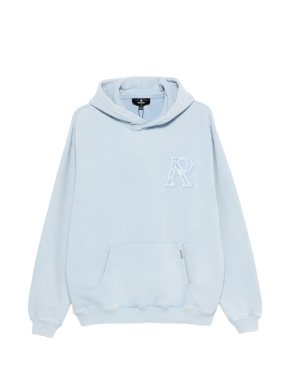 Western initial embroidered hoodie-REPRESENT-307458-S-Verso