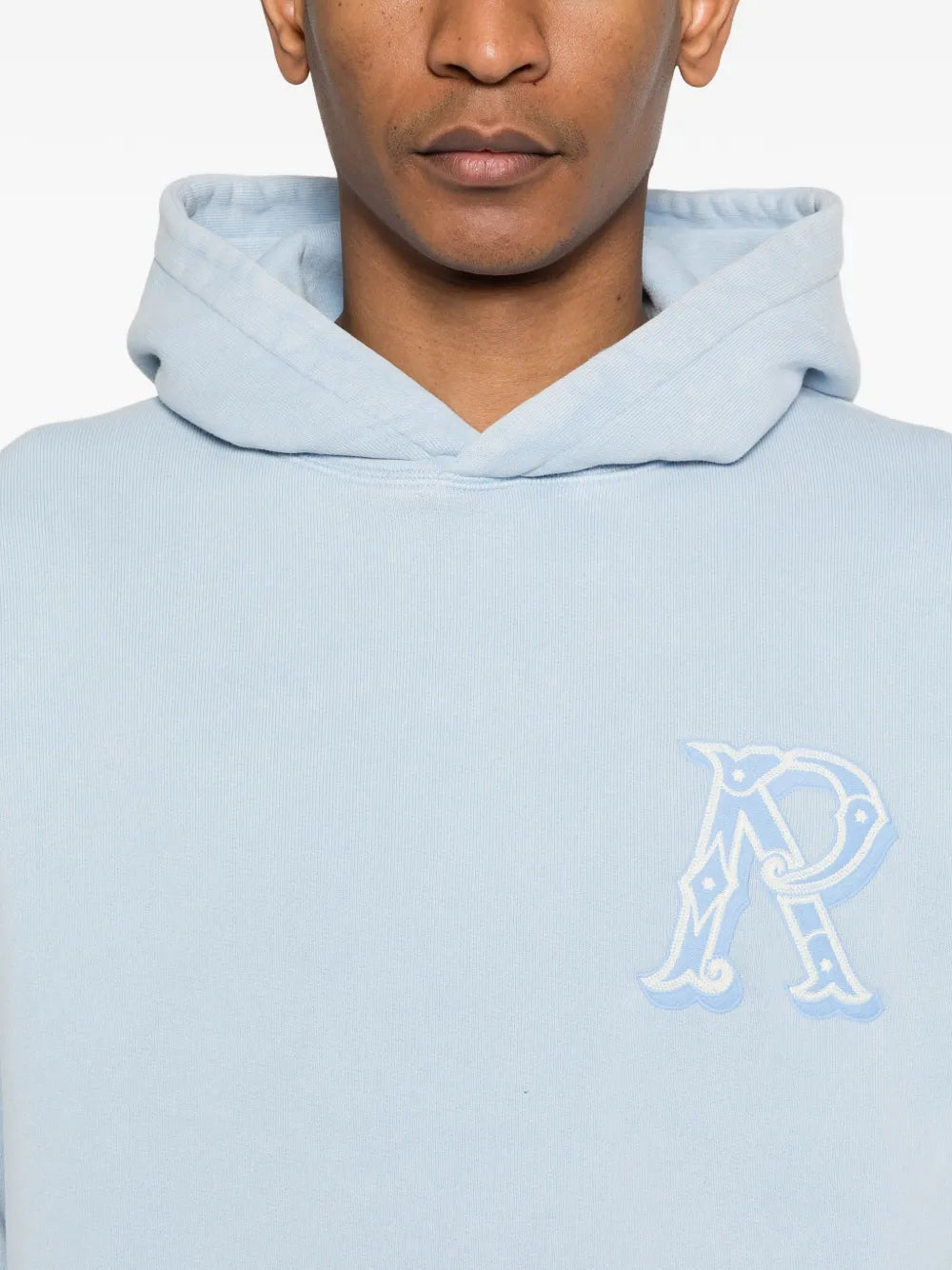 Western initial embroidered hoodie-REPRESENT-Verso