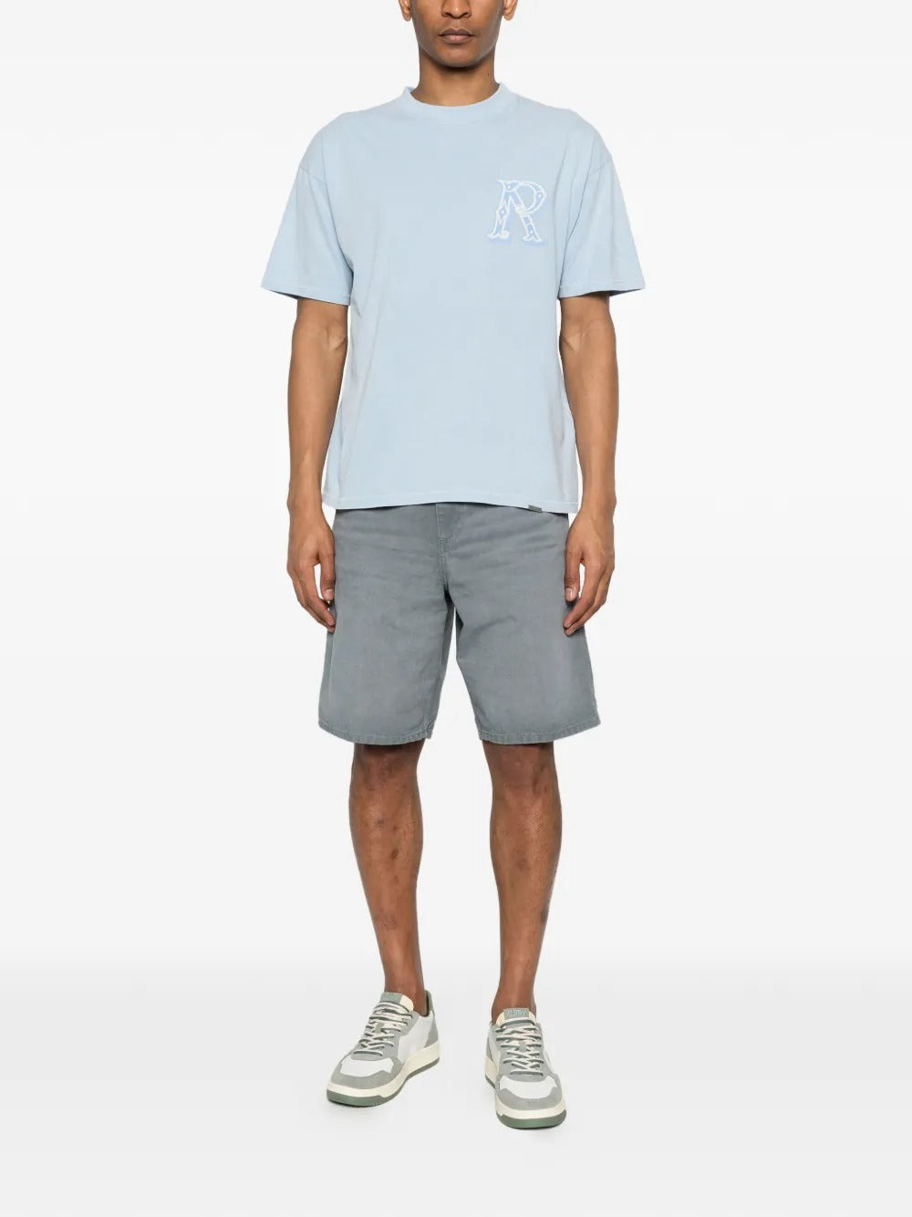 Western Initial Embroidery T-shirt-REPRESENT-Verso