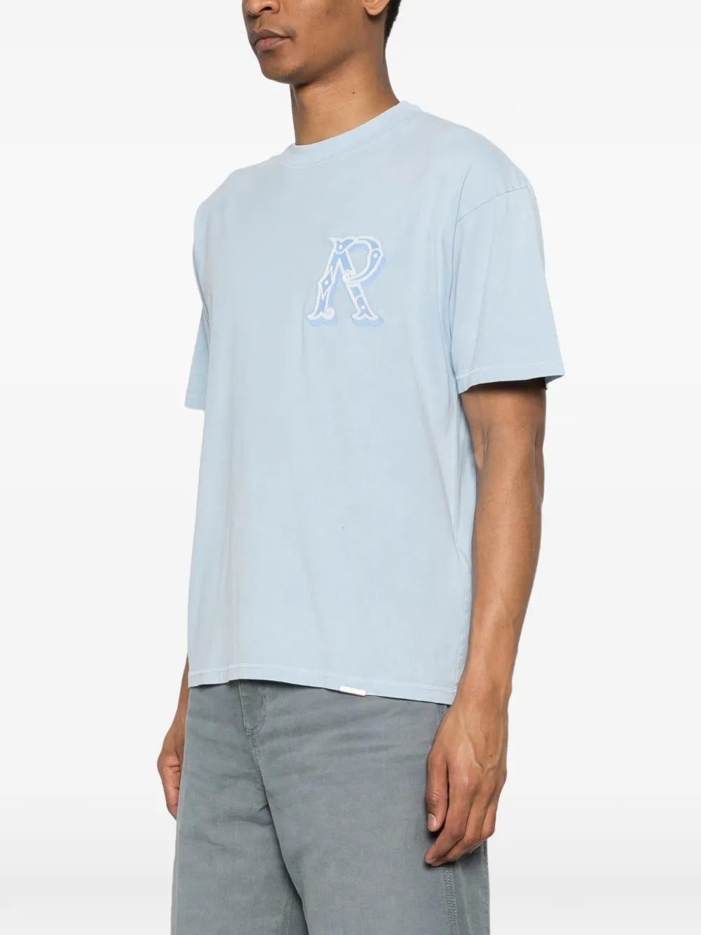 Western Initial Embroidery T-shirt-REPRESENT-Verso