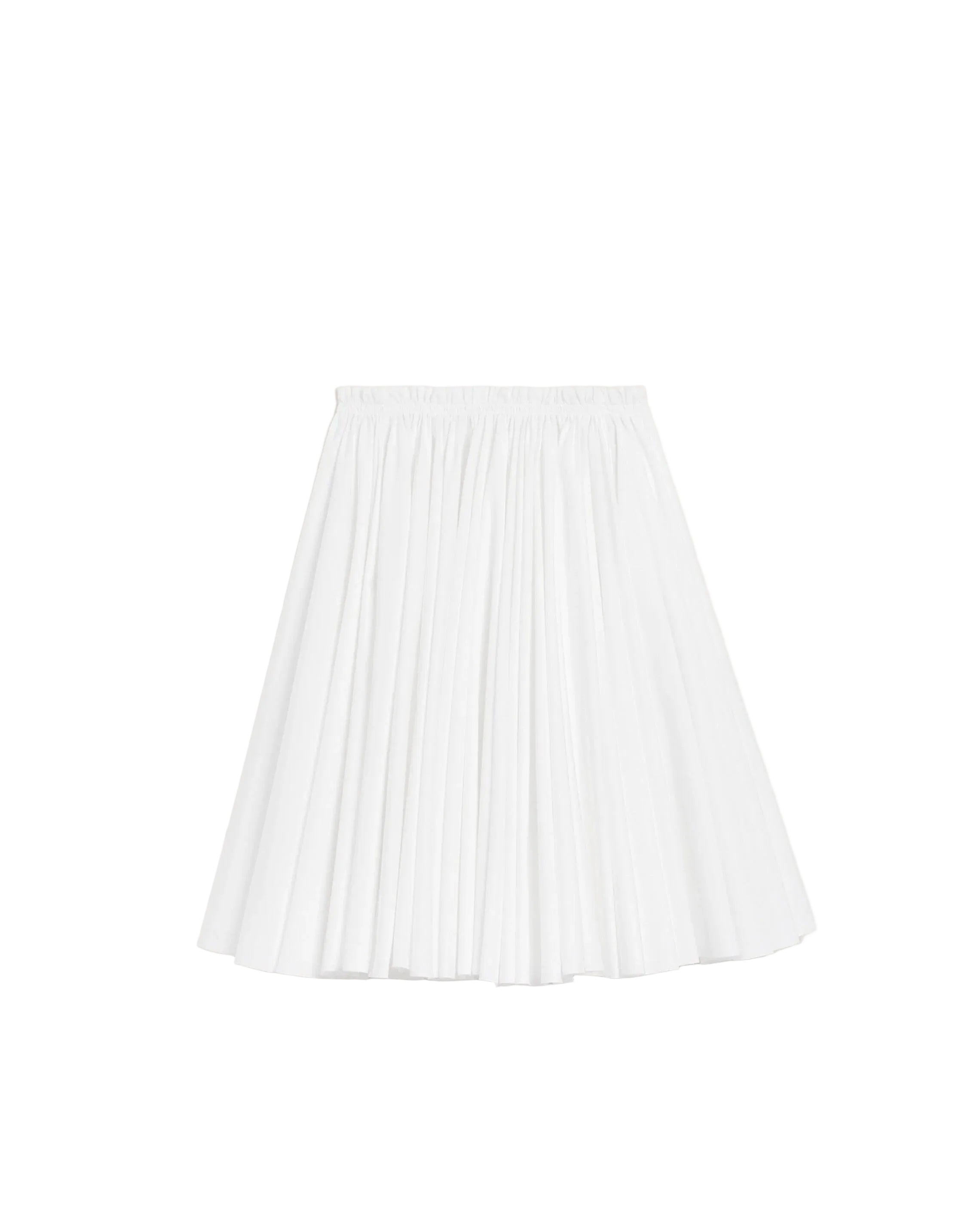White Cotton Midi Corolla Skirt-AMI-Verso