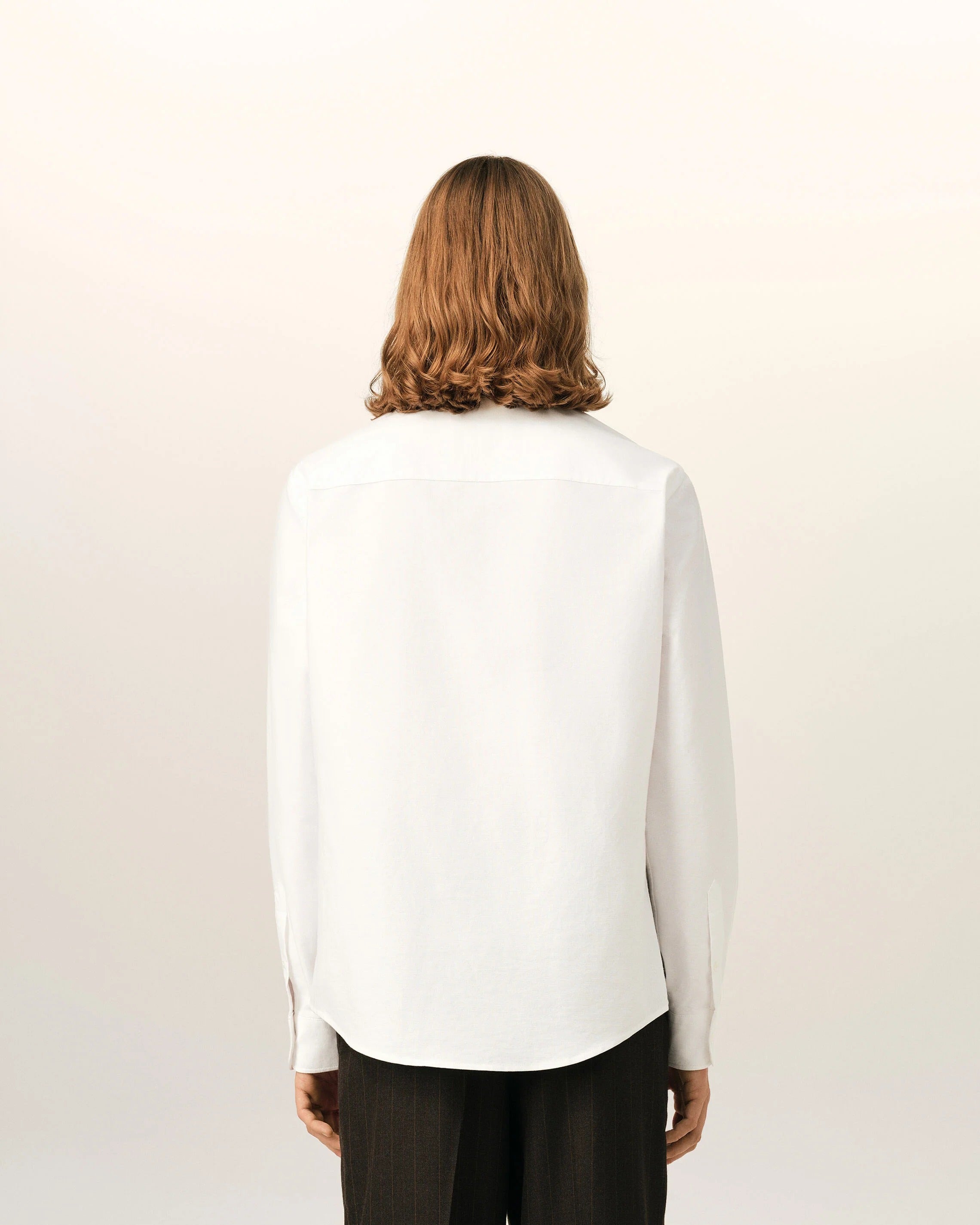 White cotton shirt with ami de coeur-AMI-Verso