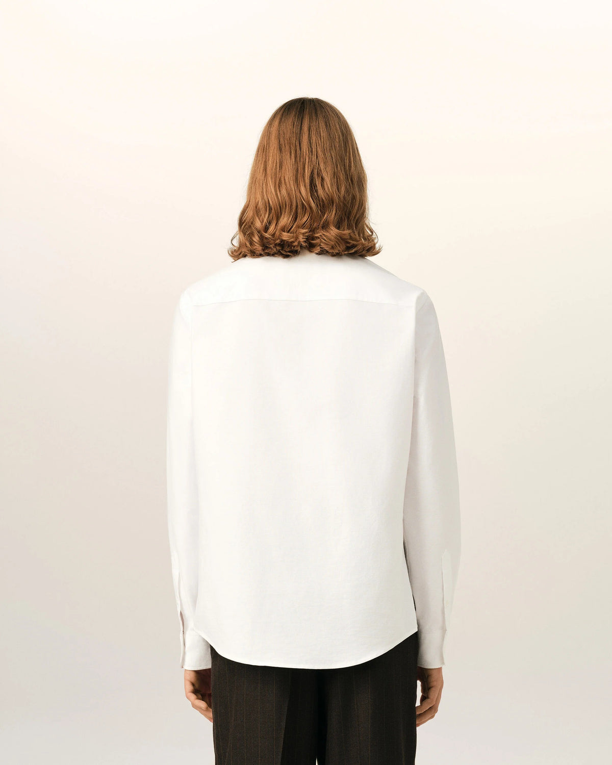 White cotton shirt with ami de coeur-AMI-Verso
