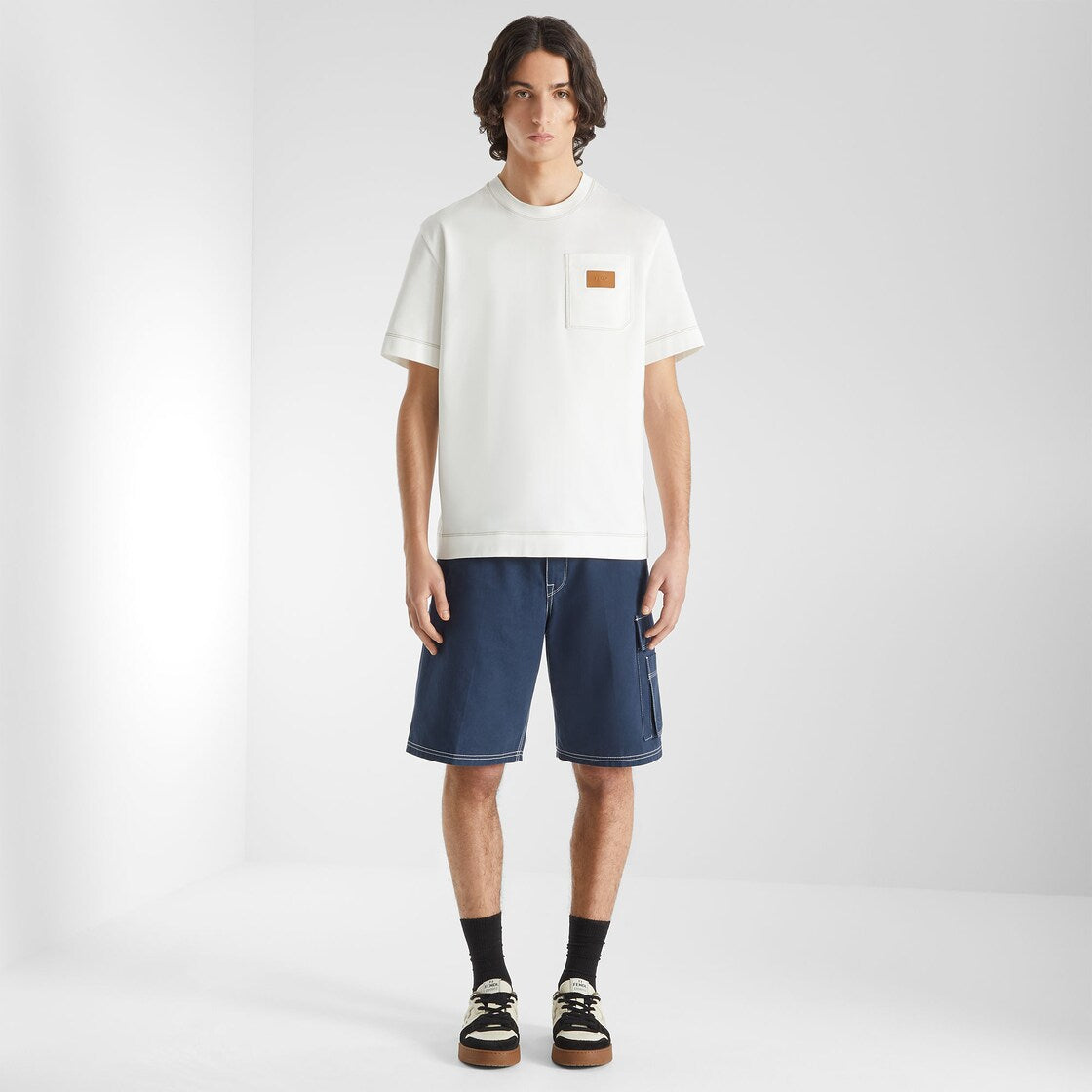 White cotton t-shirt