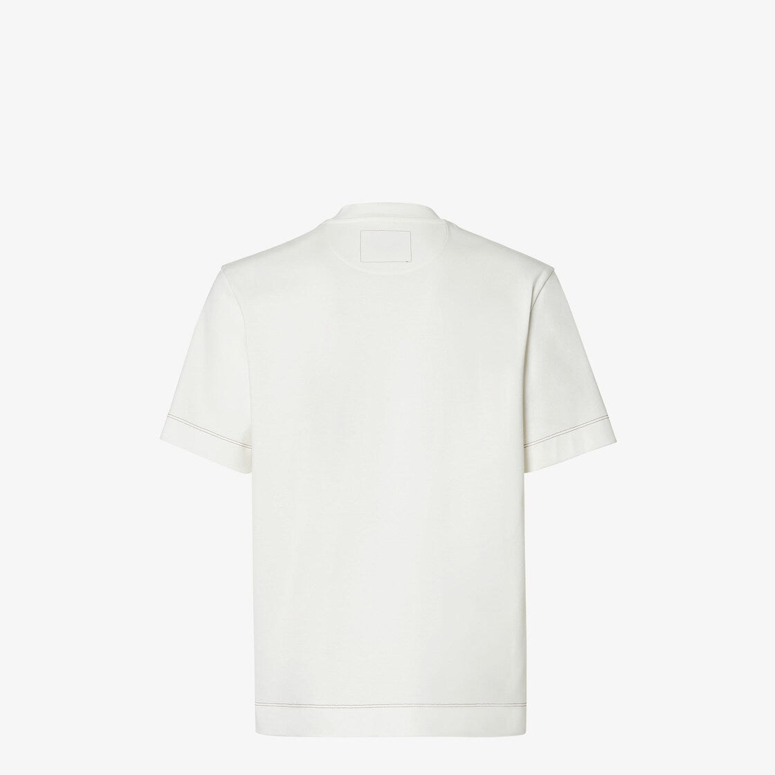 White cotton t-shirt-FENDI-Verso